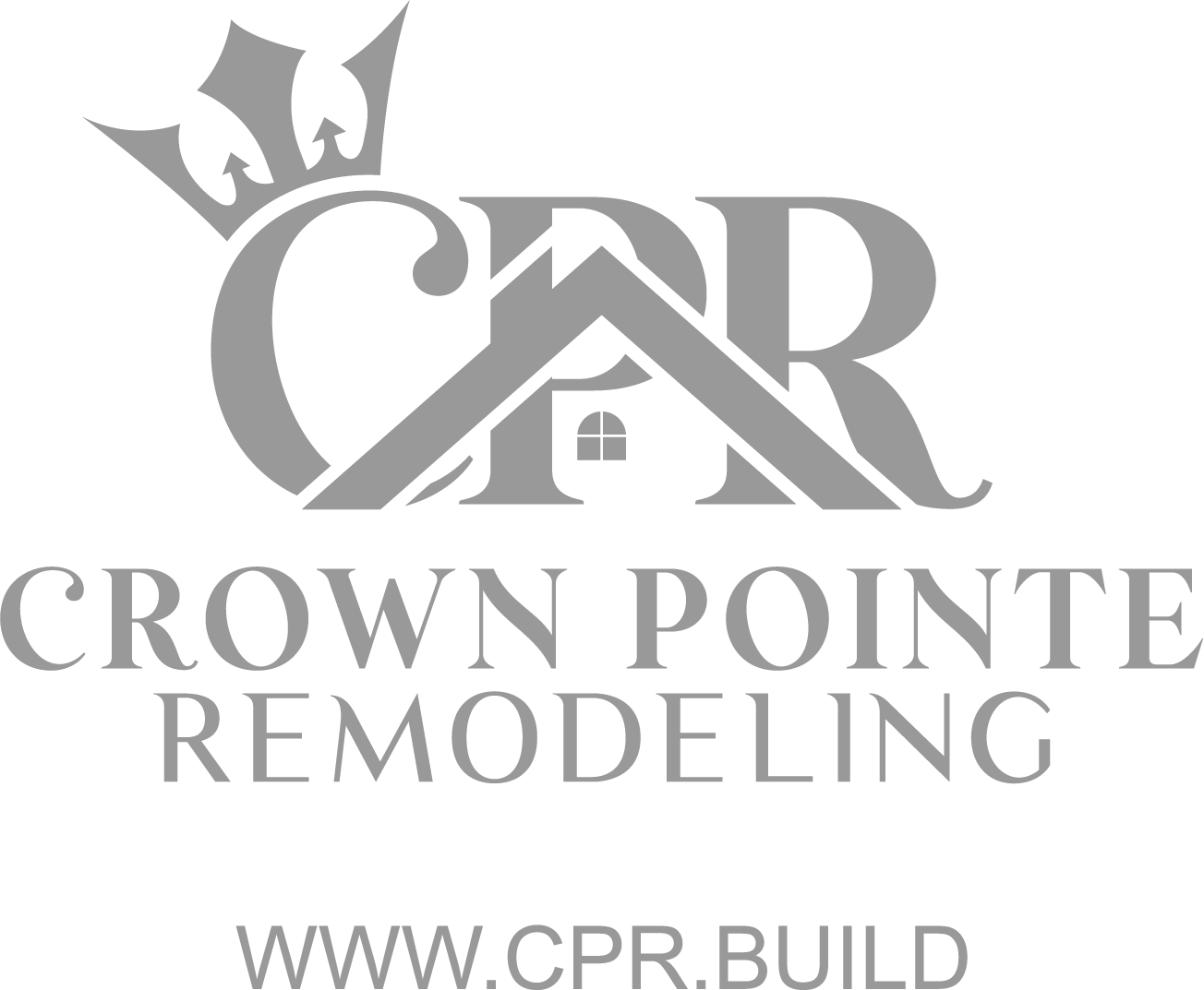 Crown Point Remodeling Black with website address